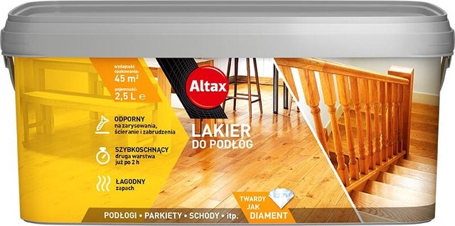 Lakier Altax bezbarwny półmat 2,5ll
