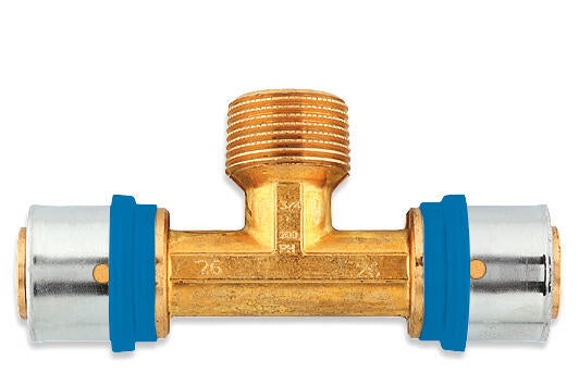 Pex Trójnik zaciskowy GW 26 mm x 1/2