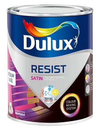 Emalia Dulux Resist Satin White 0,9 l