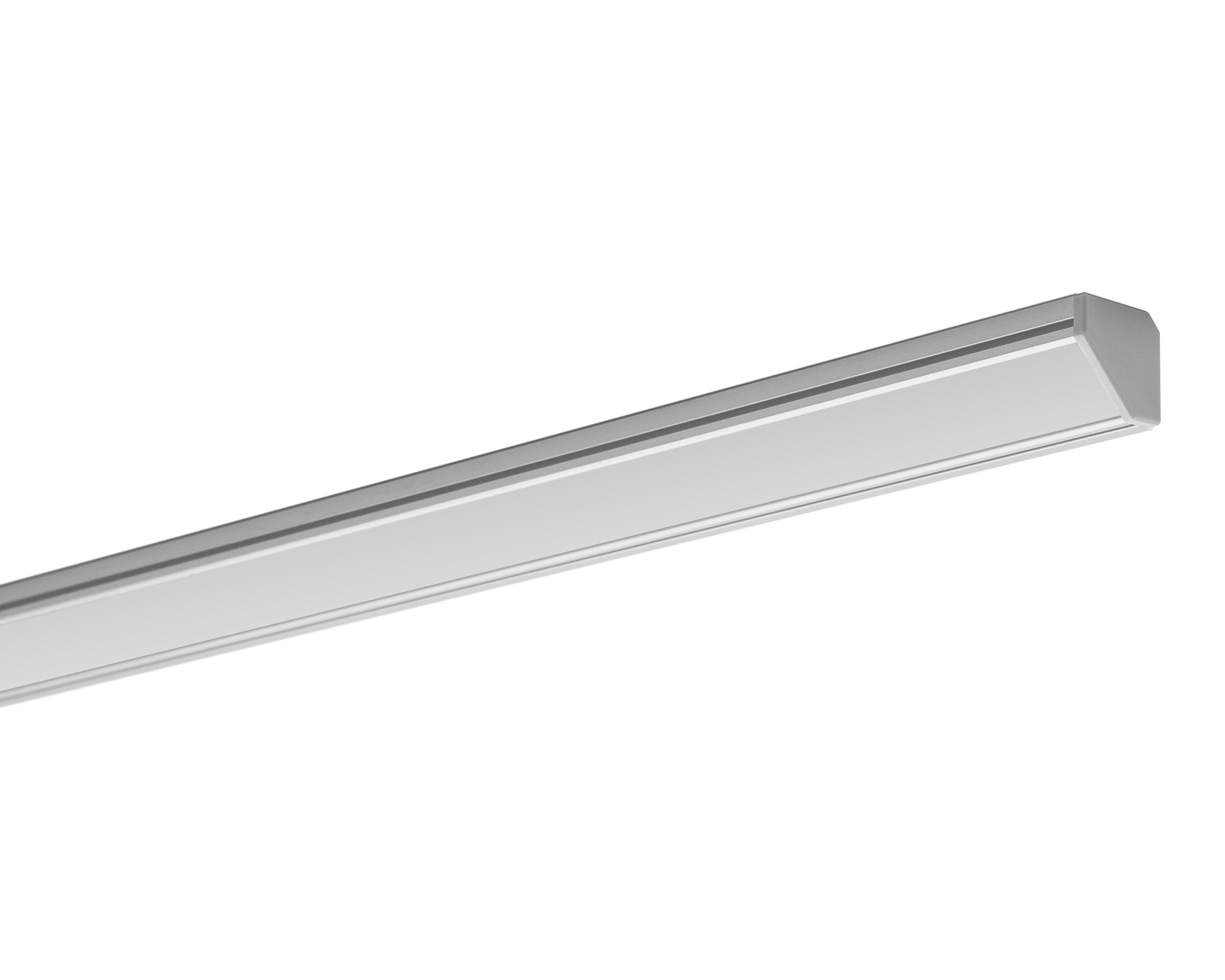 Zestaw profil aluminiowy kątowy do taśm LED  8-10mm anodowany srebrny 2m  16x16mm - 2