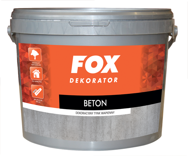 Tynk Fox Dekorator Beton 5 kg