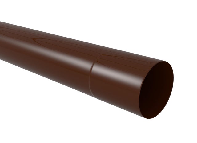 Rura spustowa fi 50 mm, dł. 2 m, brązowa PVC Scala Plastics