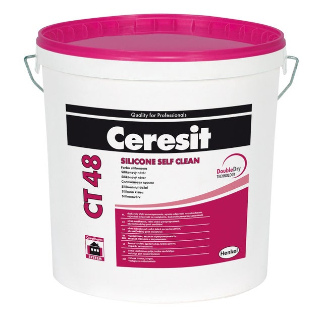 Farba silikonowa Ceresit CT48 baza transparentna 15l