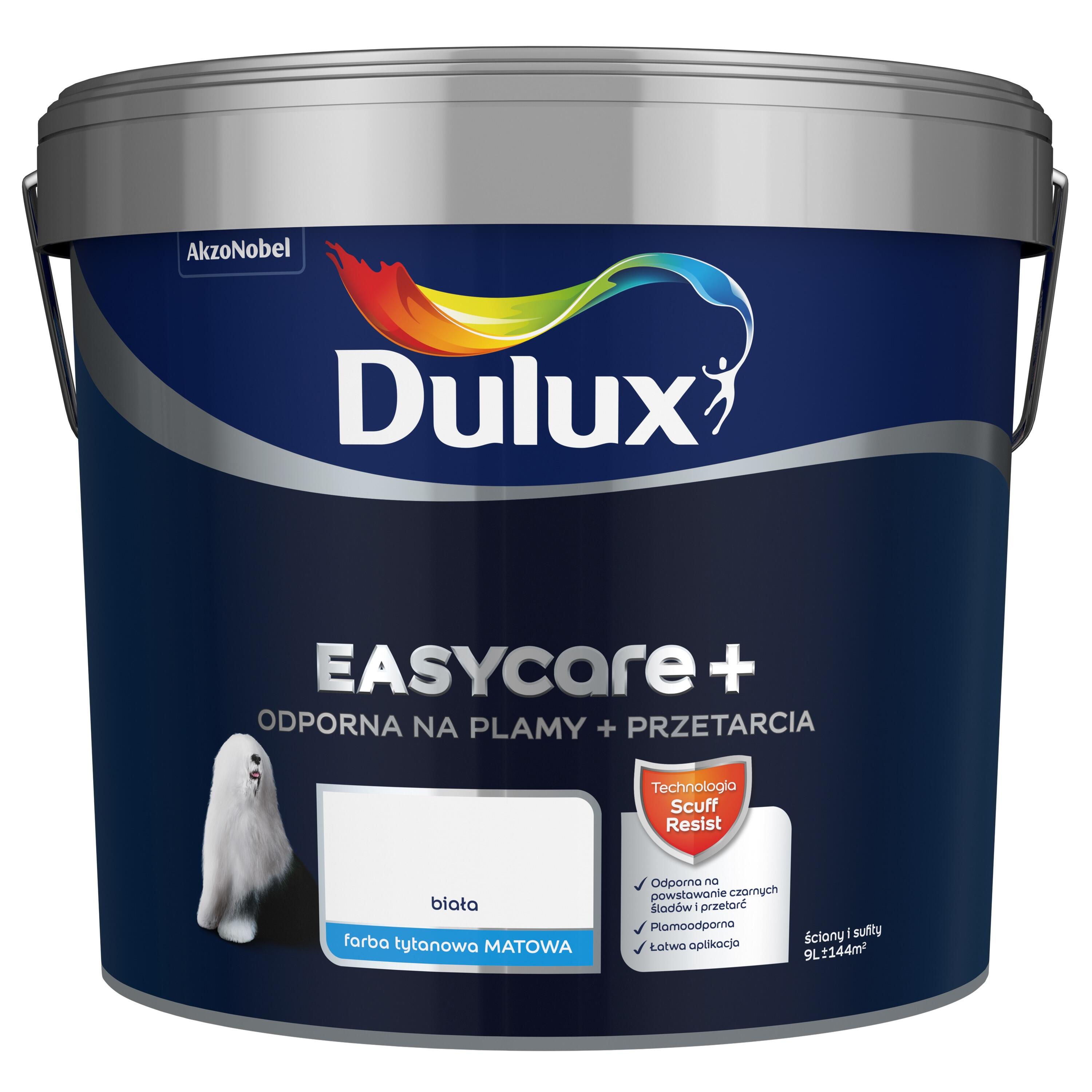 Farba Dulux EasyCare+ biała 9L - 3