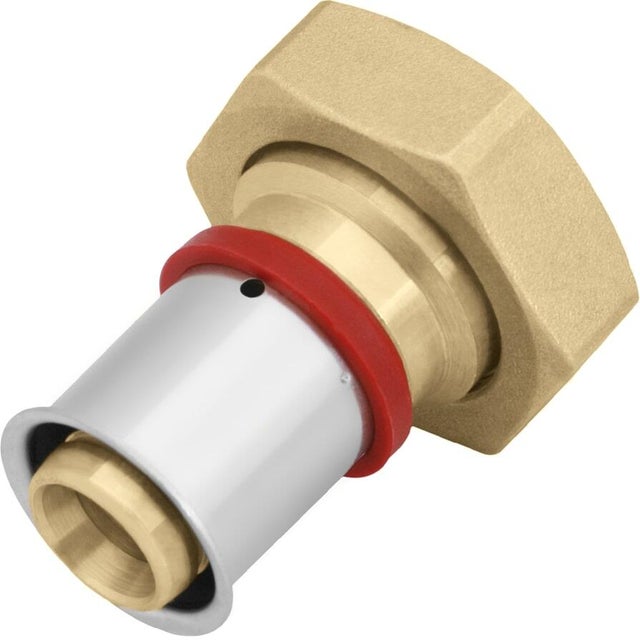 Kan Press Półśrubunek mosieżny z płaskim uszczelnieniem 16 mm x3/4