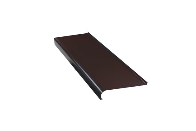 Parapet zewnętrzny stalowy brąz 25 cm