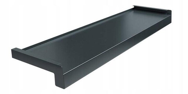 Parapet zewnętrzny stalowy grafit 25 cm