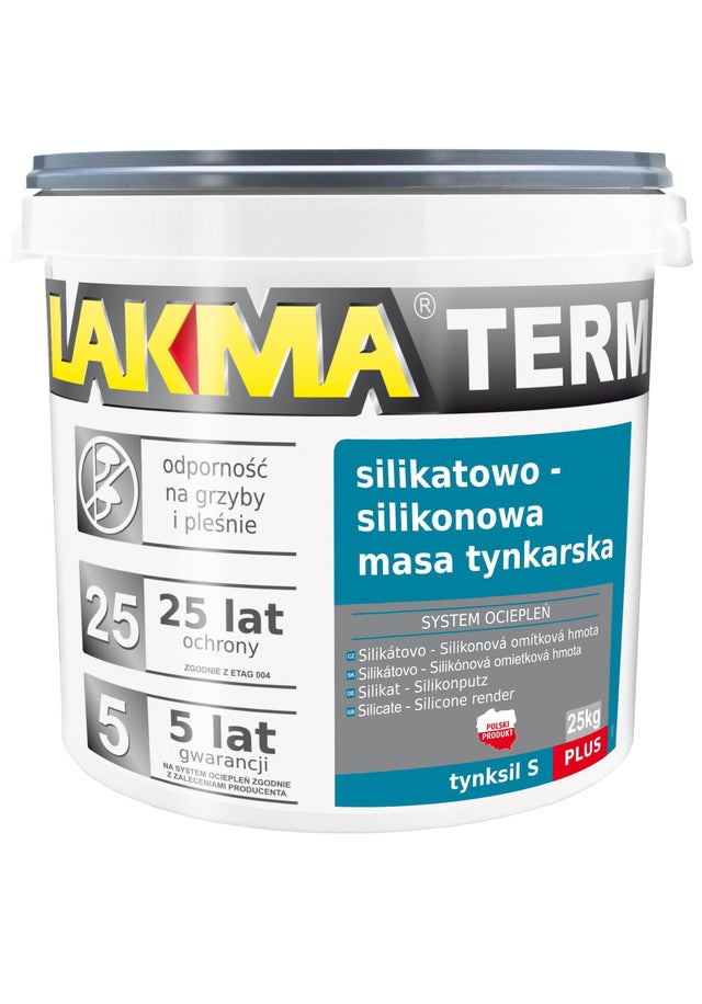 Tynk silikatowo-silikonowy 1,5mm Lakma baza TR 25 kg