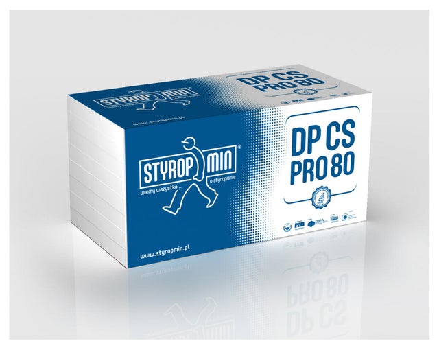 Styropian Styropmin 37 4 cm EPS80 0.037 W/(mK) 7.5 m2