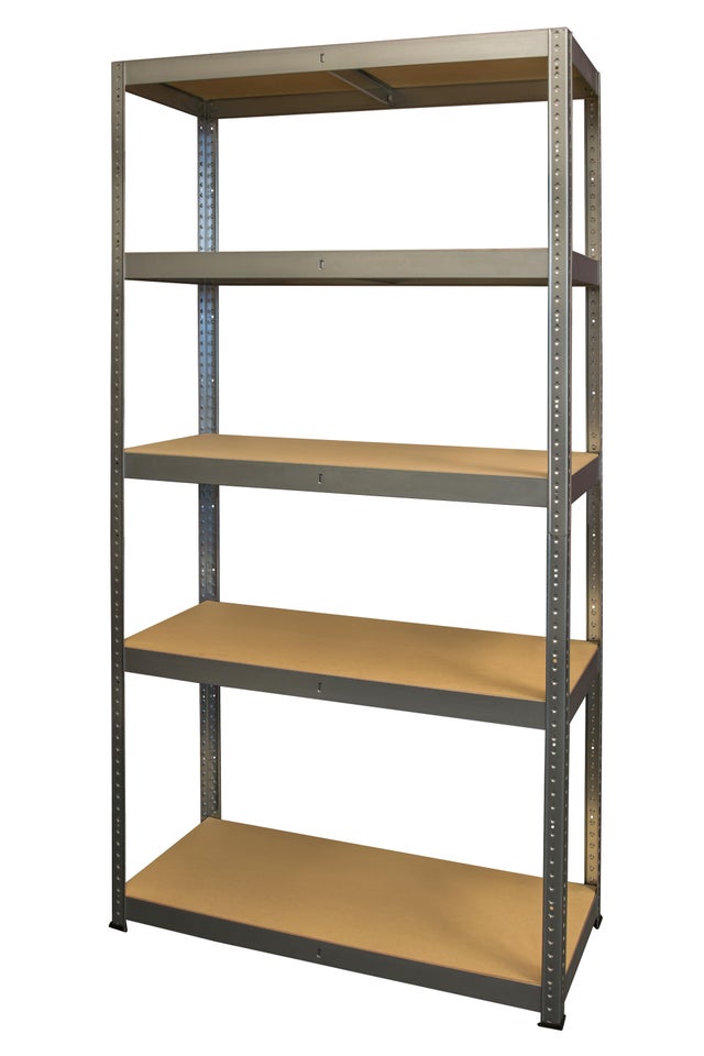 Regał magazynowy wym. 180x80x35 cm, 5 półek, nośność 175 kg