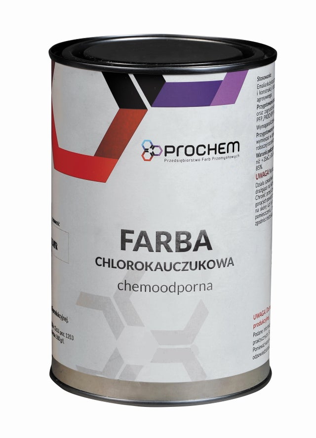 Farba chlorokauczukowa chemoodporna brązowa 1L