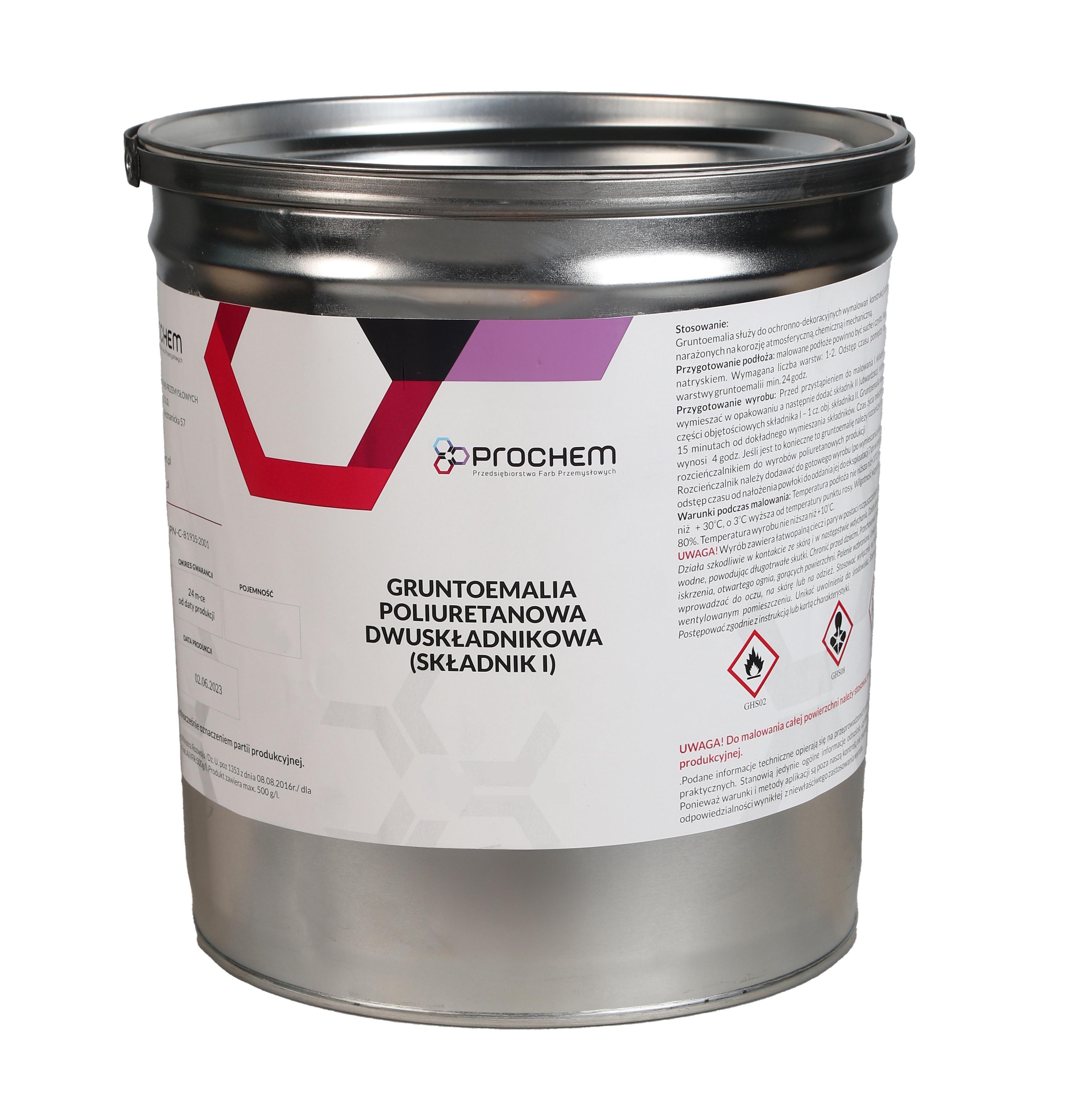 Gruntoemalia poliuretanowa Propuret III czarna 5l