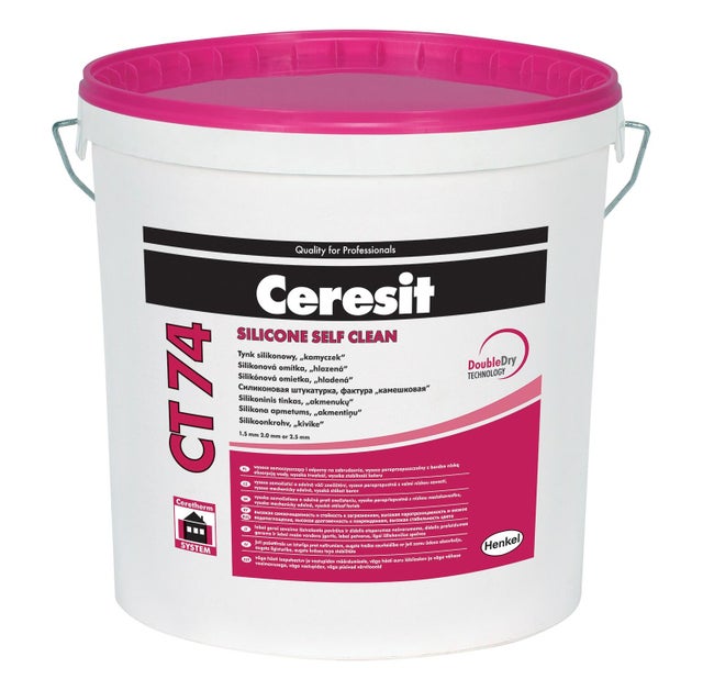 Tynk silikonowy Ceresit CT74 1,5mm baza transparentna 25kg