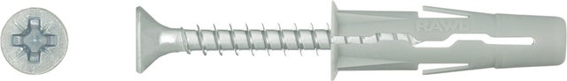 Kołek uniwersalny UNO 10x36 mm z wkrętem 5.0x50 mm (15 szt.)