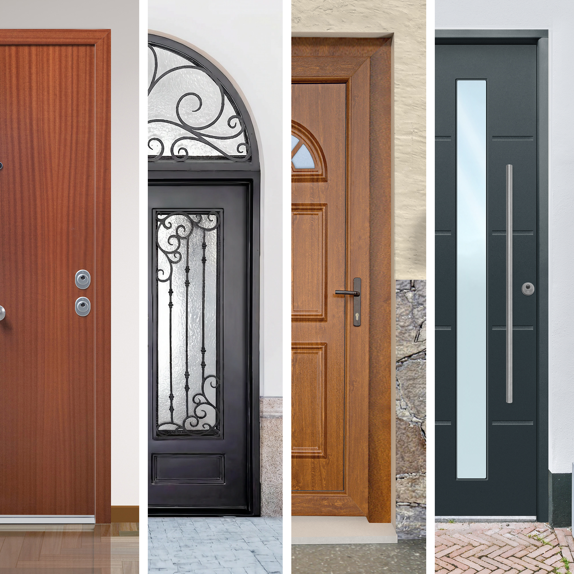 puertas de entrada de madera, puertas de entrada de acero, puertas de entrada metalicas, puertas de entrada de pvc