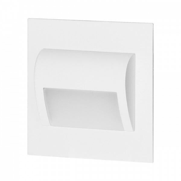 Oprawa schodowa podtynkowa puszka fi60, biała, 1,5W, 30Lm, 3000K, zasilanie 12V DC