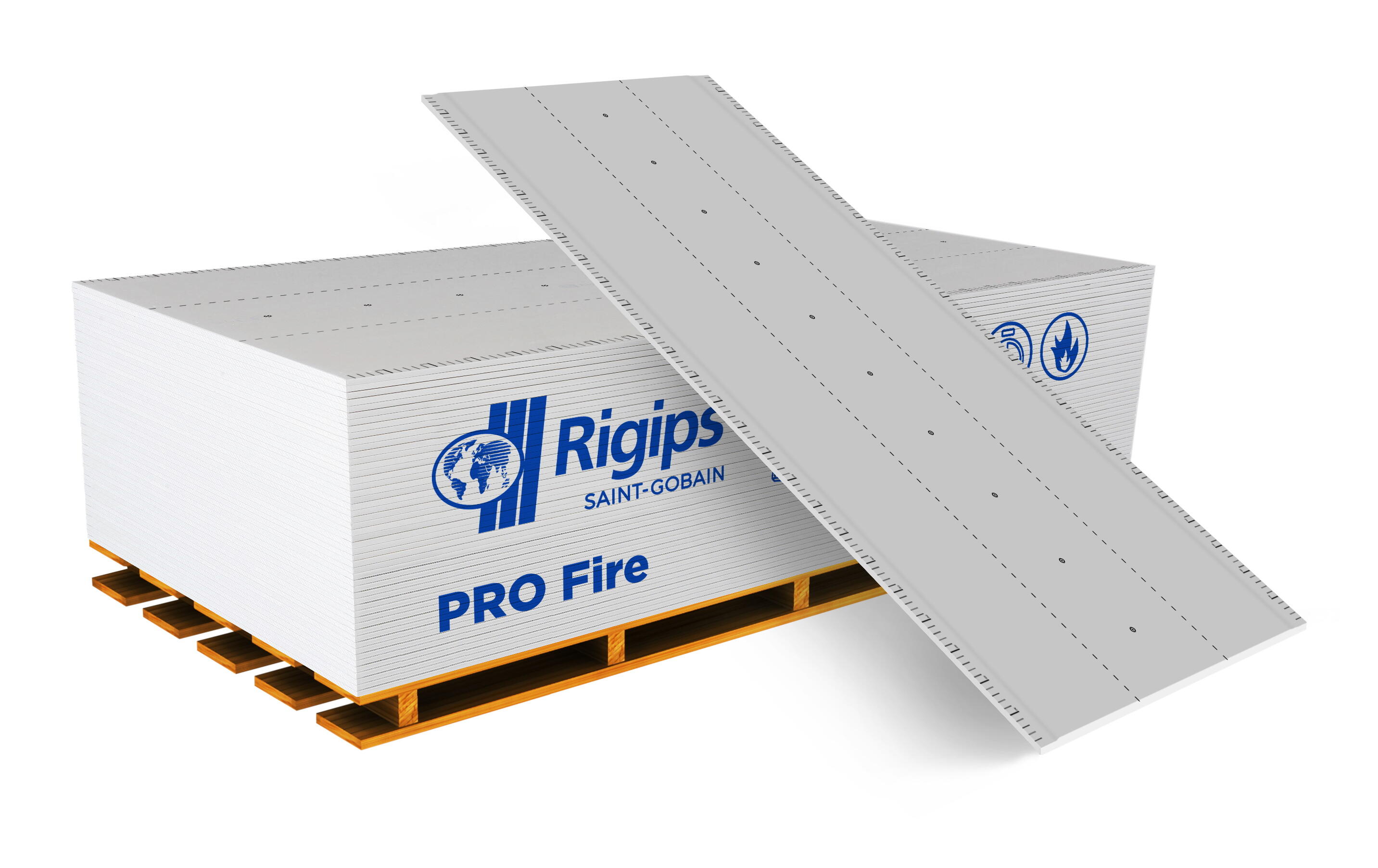 Płyta gipsowo-kartonowa ogniotrwała Rigips PRO Fire 1200x2000x12,5 mm GKF typ F - 2