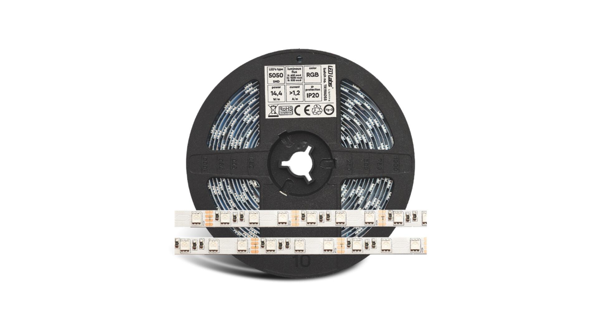 Taśma PRO 3Y 24V 300 LED 5050 SMD 14.4W RGB