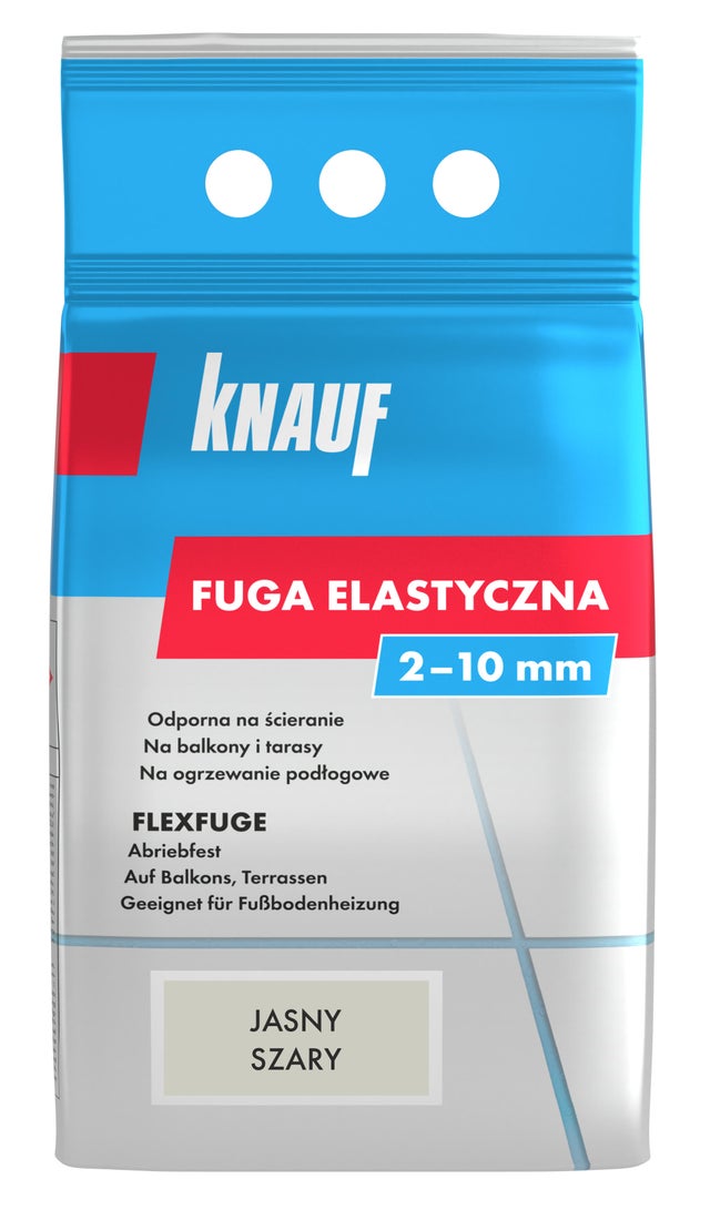 Fuga elastyczna Knauf jasny szary 1.5 kg