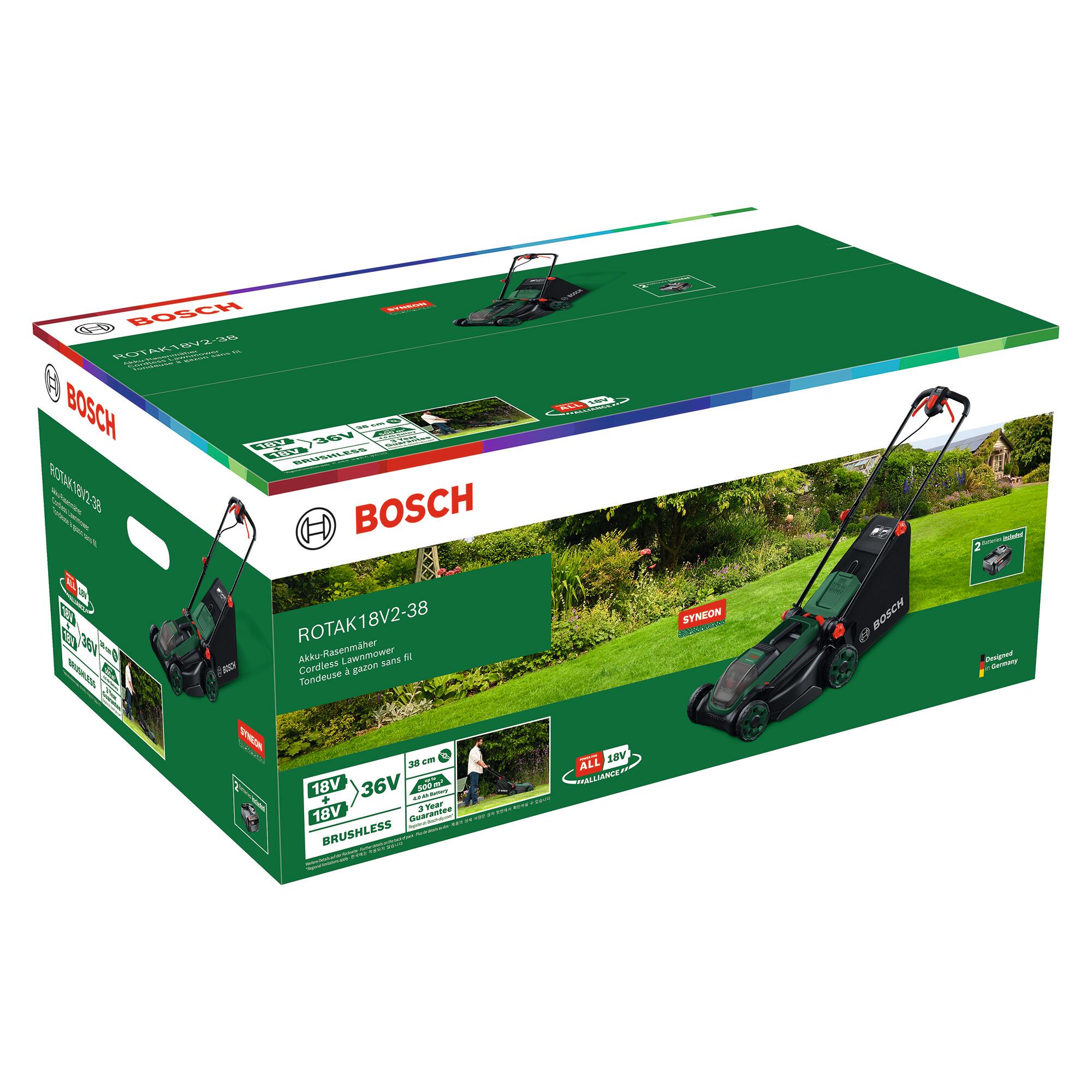 Corta-relva Universal Rotak 18V 38cm 2 baterias de 4,0Ah + carregador Bosch 06008B9M00 - 7