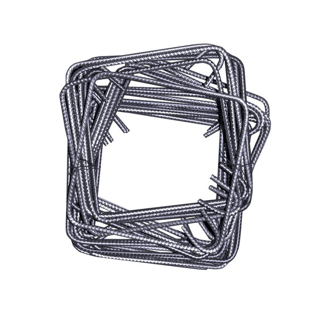 Strzemiona stalowe 20x20 cm, fi 6 mm, 10 szt.
