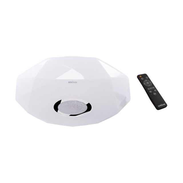 Plafon LED okrągły, ściemnialny, regulacja temperatury barwowej, pilot w zestawie, 24W, 3090Lm