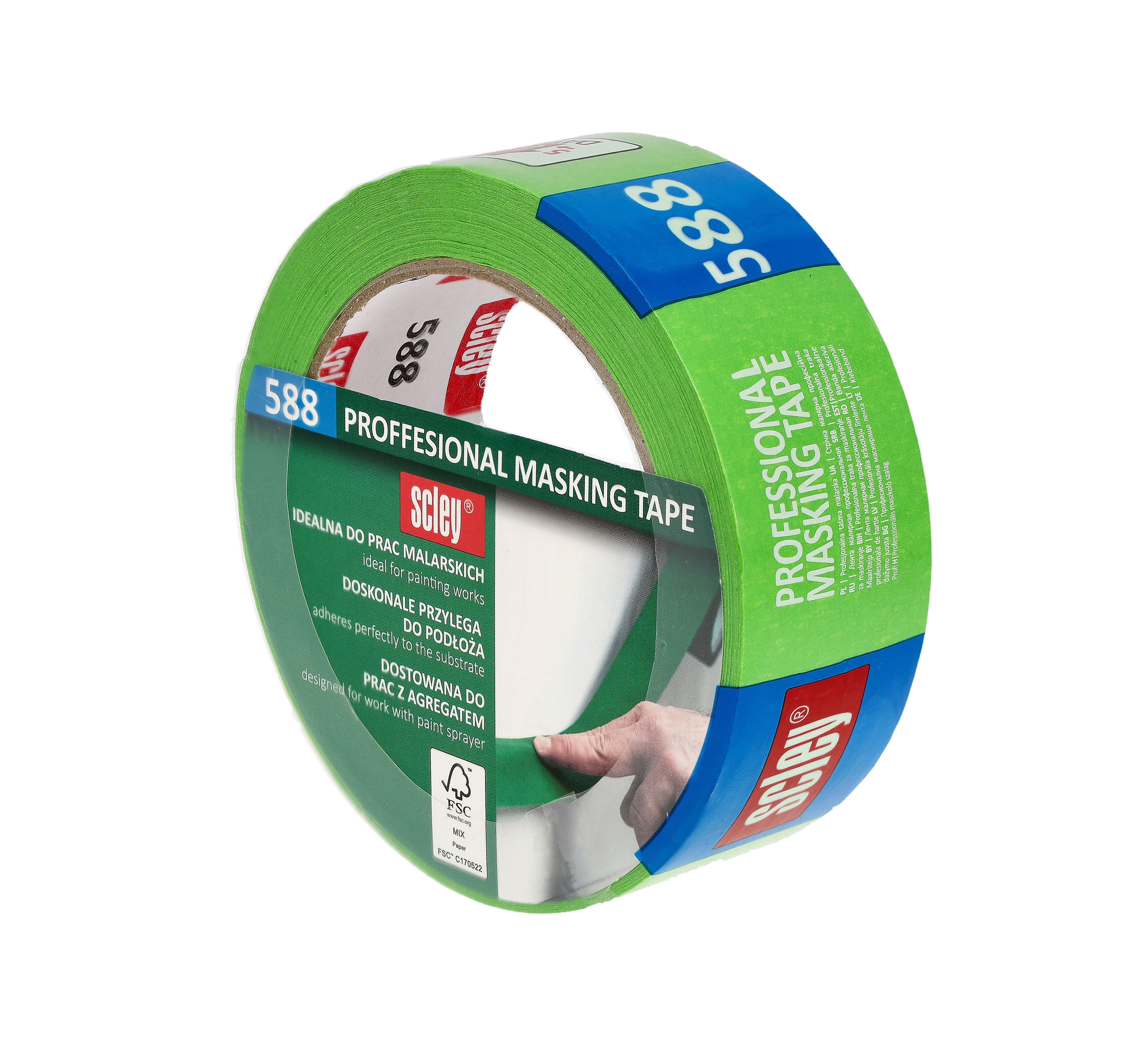 Taśma maskująca kauczukowa Scley 38mm  x 50m  - 2