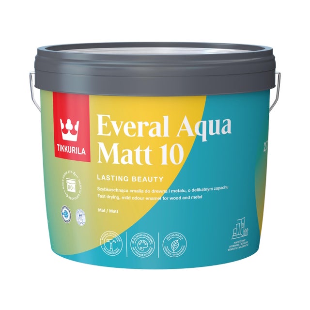 Farba akrylowa Everal Aqua Matt baza A 2,7l
