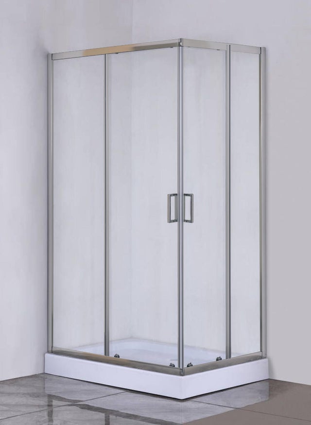 Kabina prysznicowa Aveeo Jord 100 x 80 cm z brodzikiem chrom