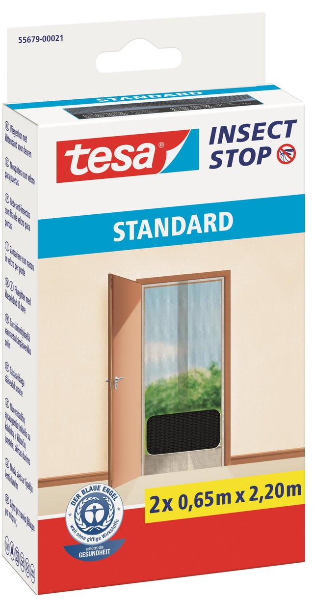 Moskitiera przeciw owadom Tesa 120x 220cm czarna