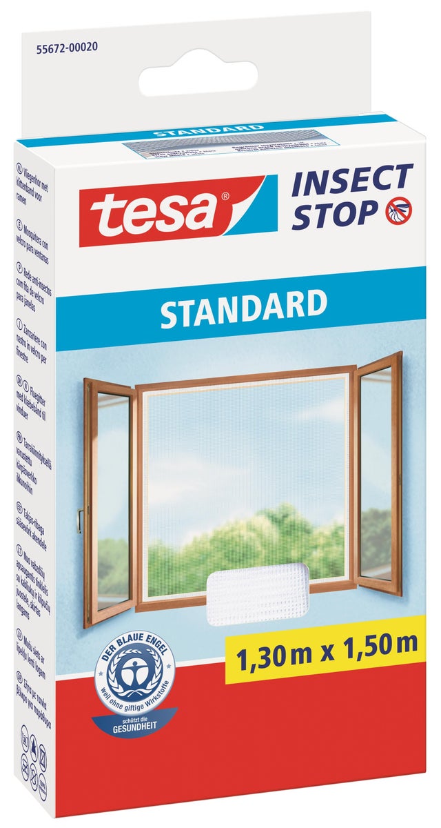 Moskitiera przeciw owadom Tesa 130x150cm biała