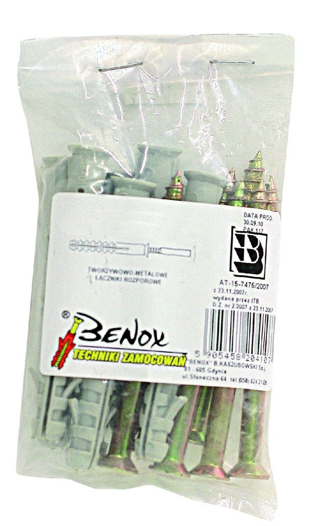 Kołek ramowy rozporowy z wkrętem 10x140 mm (4 szt.)