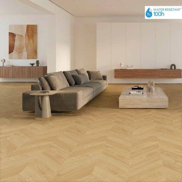 Pavimento flutuante laminado Espiga resistente à água 100h premium 8 mm Novofloor