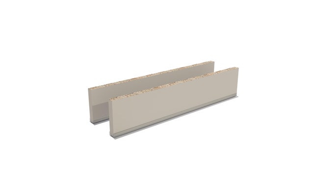 Cokół z uszczelką płyta kaszmir 507x150mm 2 szt.