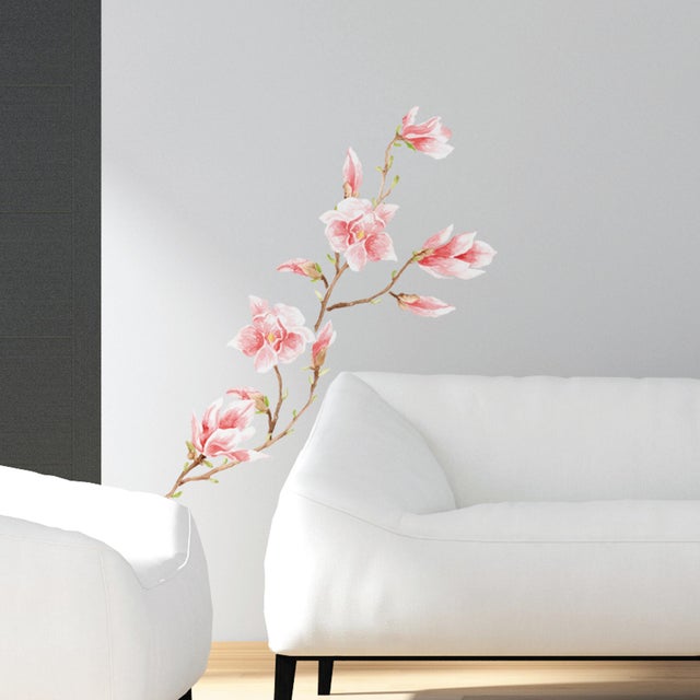 Adesivi Murali Fai-da-te SHUCHING | Fiore Di Ciliegio | 8 Fogli 30x20cm | Decorazione Rimovibile Per Soggiorno E Camera