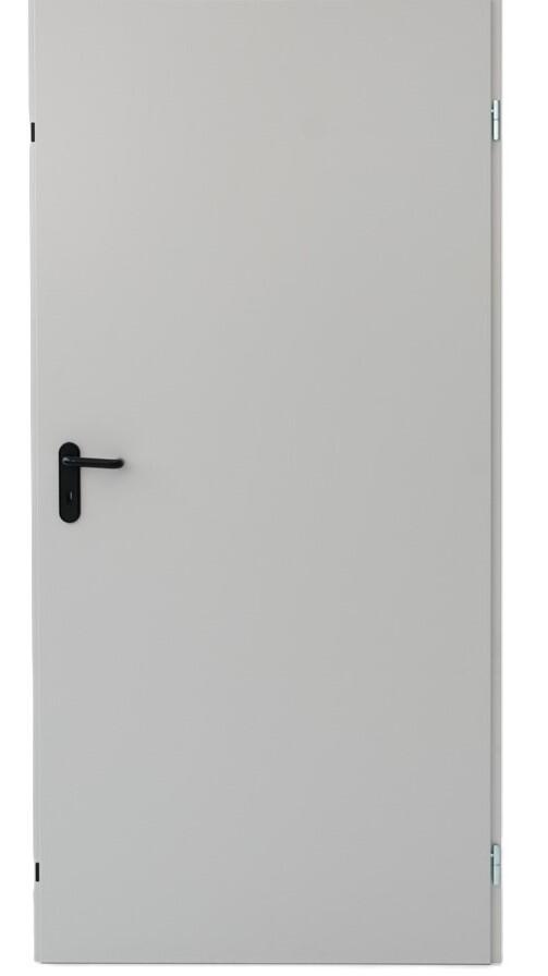 Drzwi techniczne zewnętrzne ZK ISO uniwersalne 80 cm RAL 7035 szare