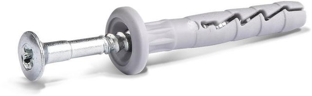 Kołek do szybkiego montażu 6x40mm z kołnierzem 12 szt.