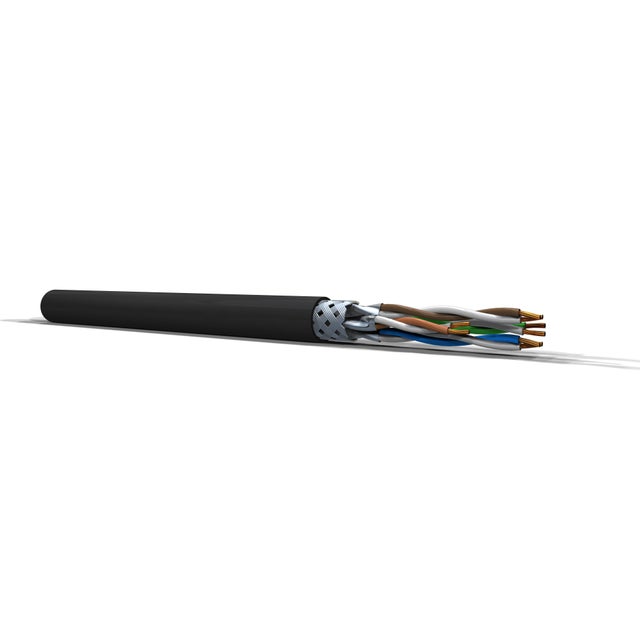Kabel komputerowy S/FTP kat 6A 10GB 500 MHz 10m