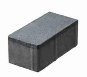 Kostka brukowa Brick Floor gr. 6 cm, wym.10x20 cm, grafitowa, Leier 