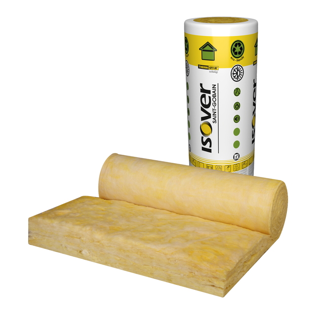 Wełna mineralna Isover KT-34 15 cm szklana 0,034 W/(mK) 3,36 m2