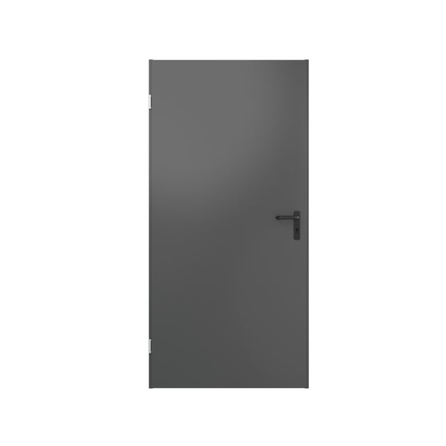 Drzwi techniczne T43 antracyt 90 uniwersalne