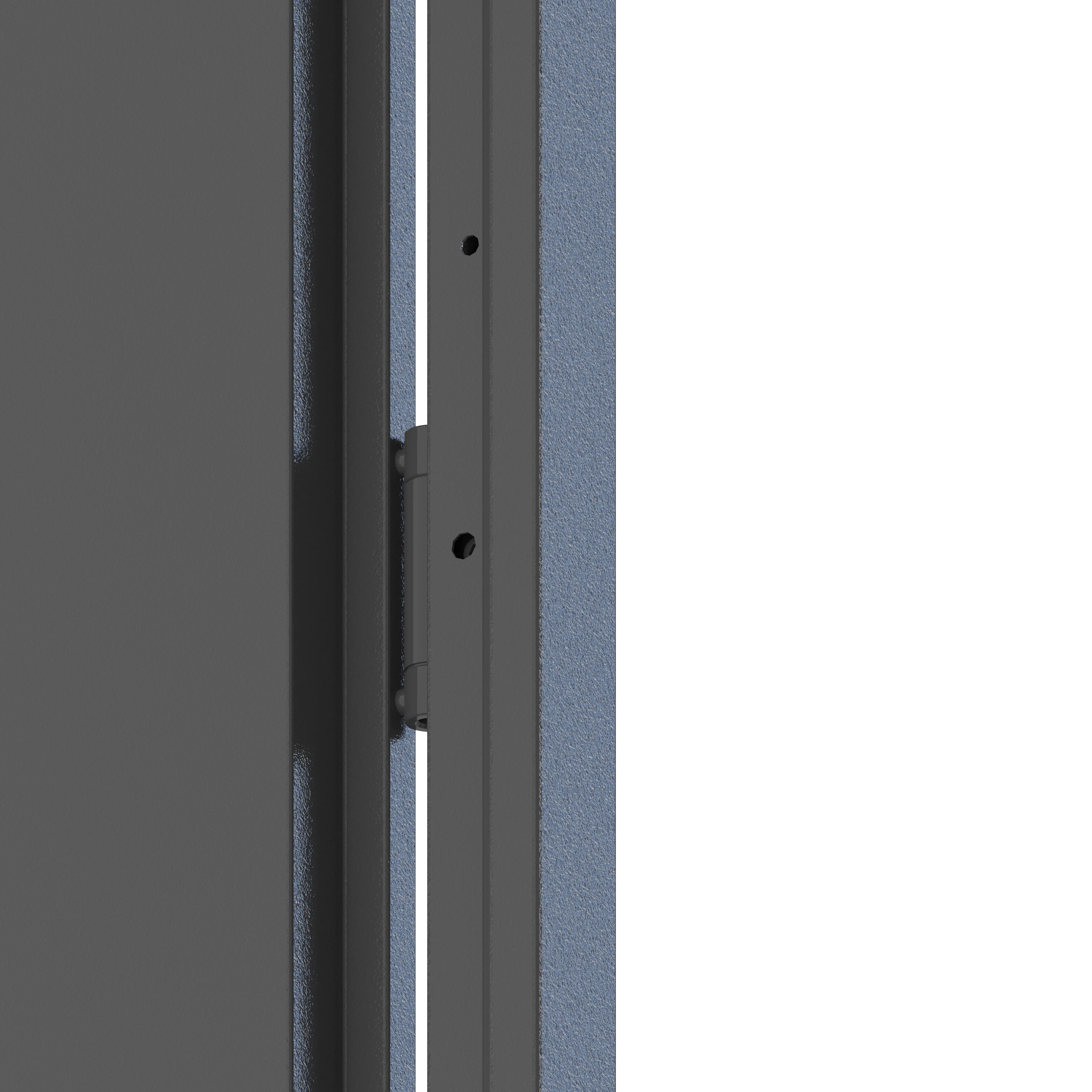 Drzwi techniczne T43 antracyt 90 uniwersalne - 2