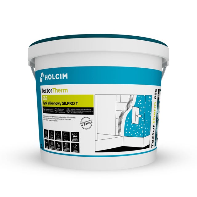 Tynk silikonowy-baza B, TectoTherm 655 25 kg