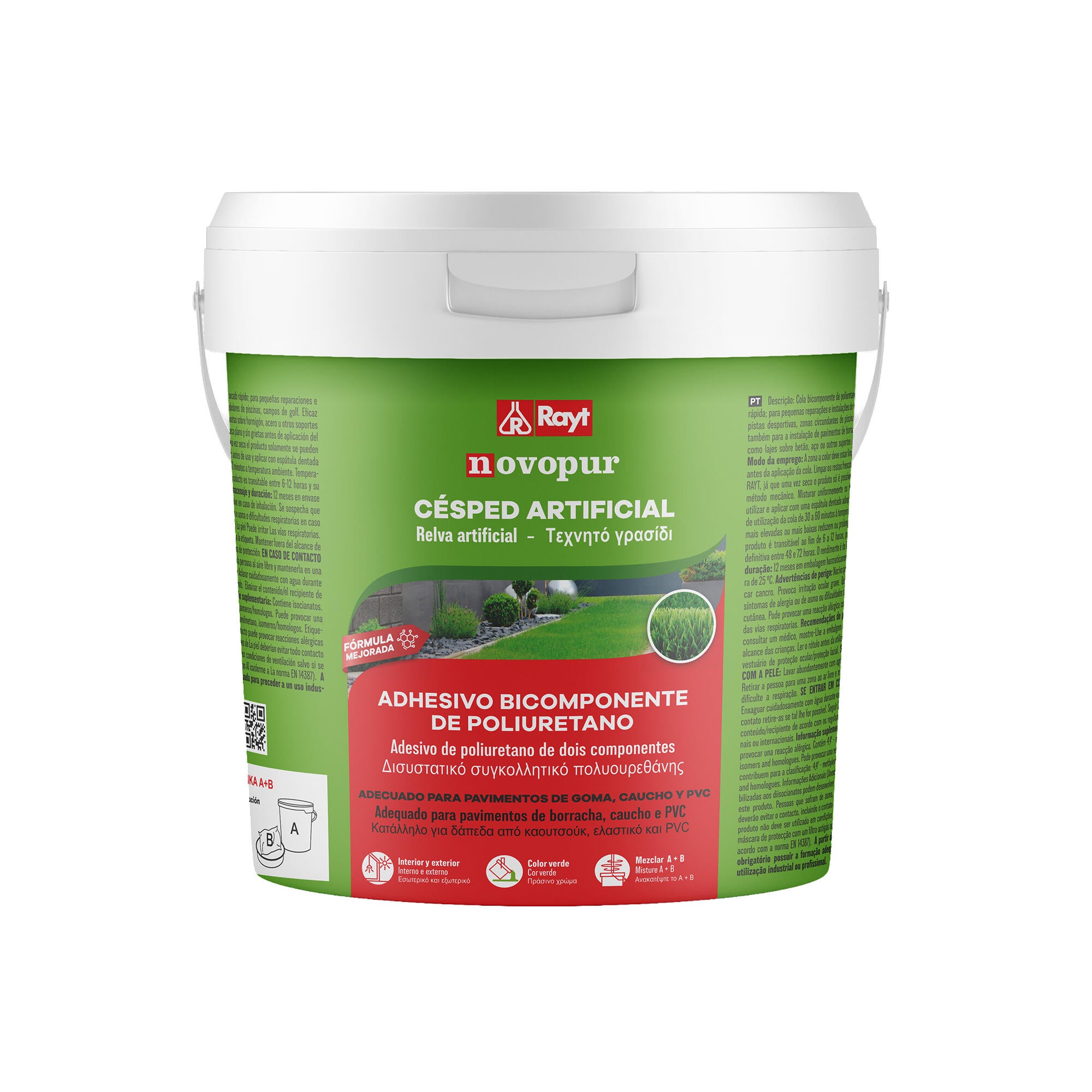 Cola verde para montaje de césped artificial NOVAPUR 6.75 kg - 6