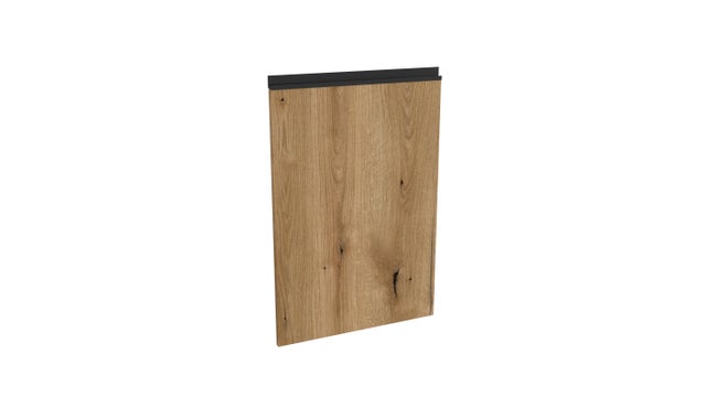 Front kuchenny prawy górny Dąb Evoke 50x71,3 cm z uchwytem w kolorze czarnym Tafla L 