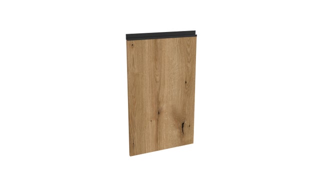 Front zmywarki szafki kuchennej Dąb Evoke 45x71,3 cm z uchwytem w kolorze czarnym Tafla L