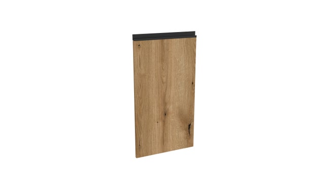 Front kuchenny prawy górny Dąb Evoke 40x71,3 cm z uchwytem w kolorze czarnym Tafla L 