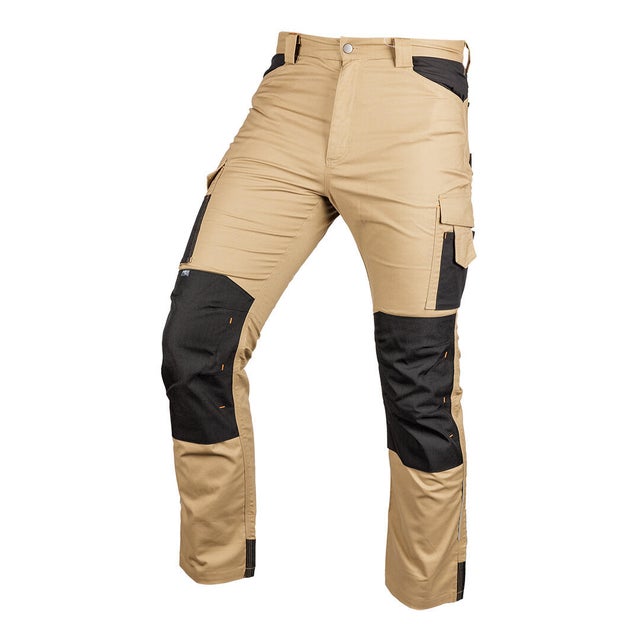 Spodnie robocze NEO 81-350-3, Mix&Match, Canvas, wzmocnienia z Cordury, beżowo-czarne, rozmiar L/52