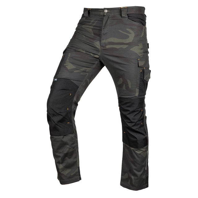 Spodnie robocze NEO 81-350-1, Mix&Match, Canvas, wzmocnienia z Cordury, zielone moro, rozmiar L/52