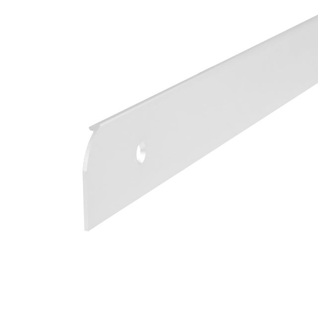 Listwa do blatu aluminiowa boczna prawa 28mm Cezar Srebrny mat 0,62m
